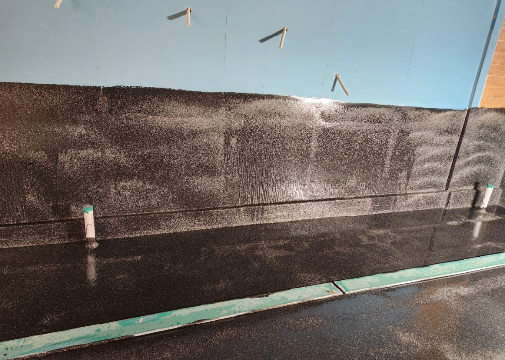 논타르 우레탄 + 규사 작업